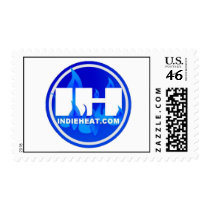 Indieheat.com blue logo Stamp