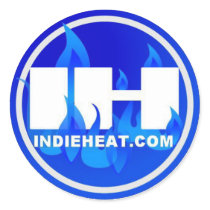 Indieheat.com Blue/White Sticker