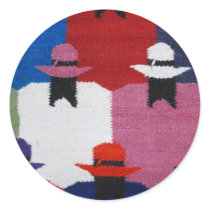 Indigenous women round sticker