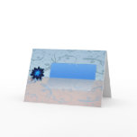 Indigo blossom and swirls cards