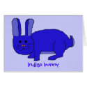 Indigo Bunny card
