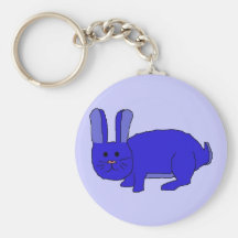 Indigo Bunny keychain