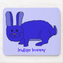 Indigo Bunny mousepad