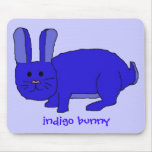 Indigo Bunny mousepad
