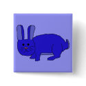 Indigo Bunny pin buttons