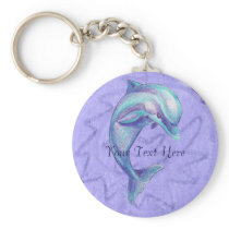 Indigo Dolphin Keychain