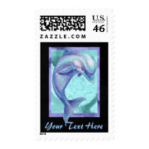 Indigo Dolphin postage postage
