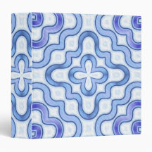 Indigo Dyed Cotton 3 Ring Binder