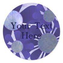 Indigo Flower Stickers