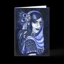 Indigo Greeting Card
