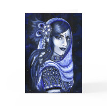 Indigo Greeting Card by MysticDanceCompany Indigo Greeting Card