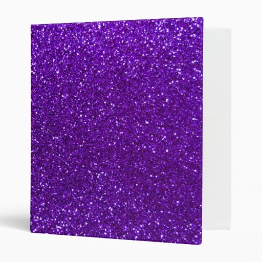 Indigo Purple Glitter 3 Ring Binder Zazzle 2392