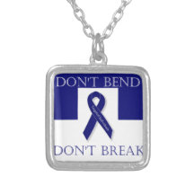 Indigo Ribbon- Don't Bend. Don't Break. DBI Necklaces