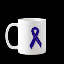 Indigo Ribbon Line mugs