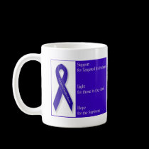 Indigo Ribbon mugs