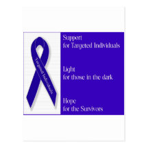 Indigo Ribbon Postcard