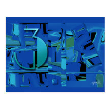 Indigo Three Postcard