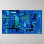 Indigo Three Poster posters