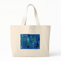Indigo Three Tote Bag by CherylDanielsart Indigo Three Tote Bag