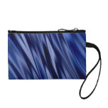 Indigo & violet blue satin style stripes coin purses