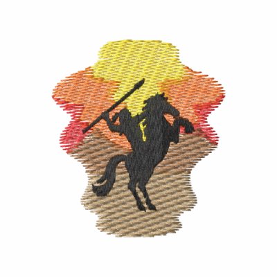 Indio en caballo polo bordado Indio en caballo polo bordado