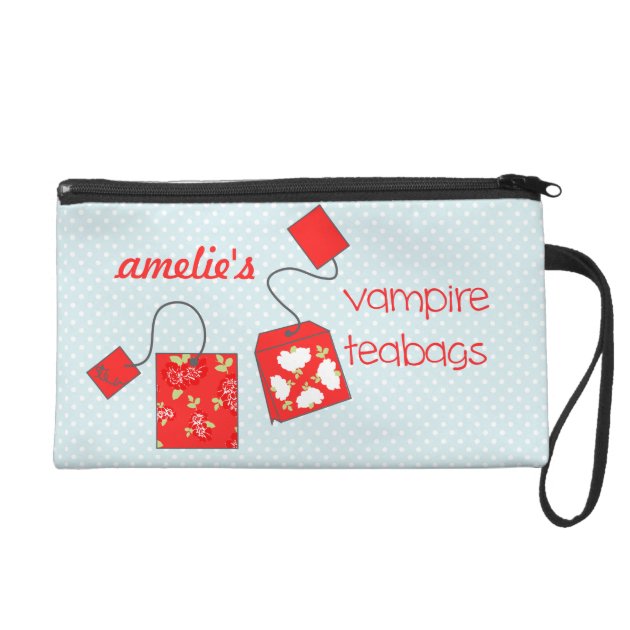 Indiscreet Vampire Teabags Pouch for Tampons Wristlet Purse