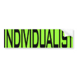 Individualist Bumper Sticker