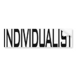 Individualist Bumper Sticker