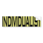 Individualist Bumper Sticker