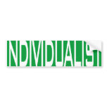 Individualist Bumper Sticker