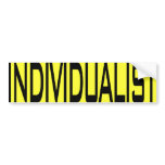 Individualist Bumper Sticker