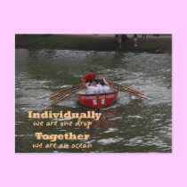 Individually or Together postcards