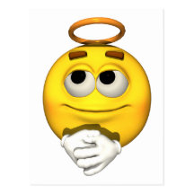 Individuo de la emoción - postal angelical