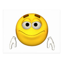 Individuo de la emoción - postal de la sonrisa