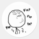 ¡Individuo del fap del fap de Fap! Pegatina Redonda