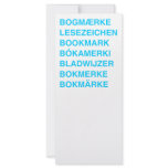Indo-Germanic Languages Bookmark Personalized Rack Card