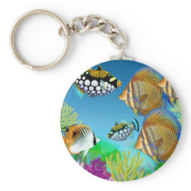 Indo Pacific Reef Fish Keychain