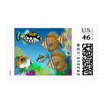 Indo Pacific Reef Fish Postage Stamp