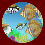 Indo Pacific Reef Fish Sticker stickers