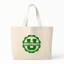 "Indoctrinate U" Simple Logo Canvas Boat Bag