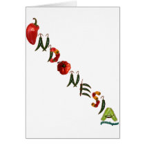 Indonesia Chili Peppers Card