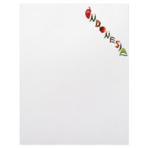 Indonesia Chili Peppers Custom Letterhead