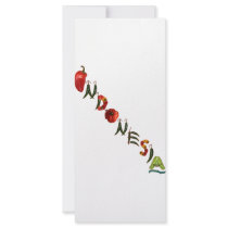 Indonesia Chili Peppers Custom Rack Card