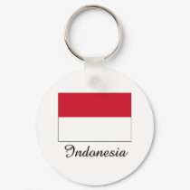 Indonesia Flag Design keychains