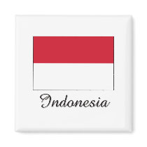 Indonesia Flag Design magnets