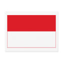 Indonesia Flag (light) Postcard