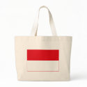 Indonesia Flag (light) Tote Bag