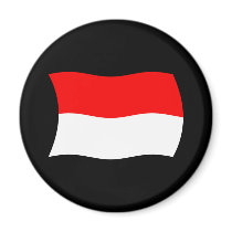 Indonesia Flag Magnet by livingflags Indonesia Flag Magnet