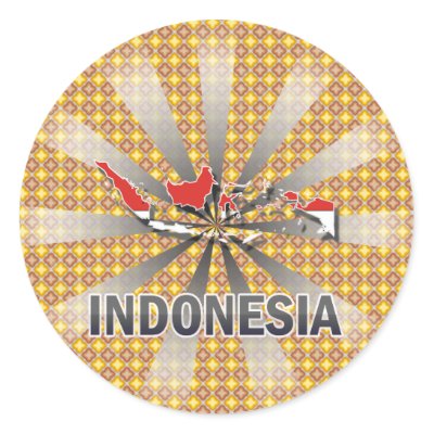 Indonesia Flag Map 2.0