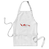 Indonesia flag map aprons